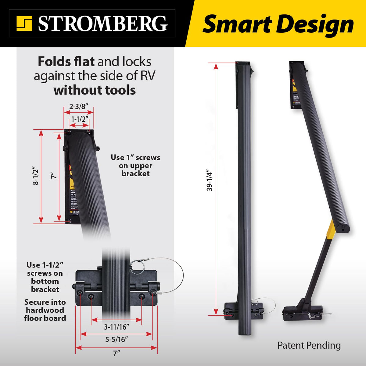 STROMBER AR-42 g Carlson  Lend-A-Hand Banister Rail - RV Handrail for Safe Support... - view 6