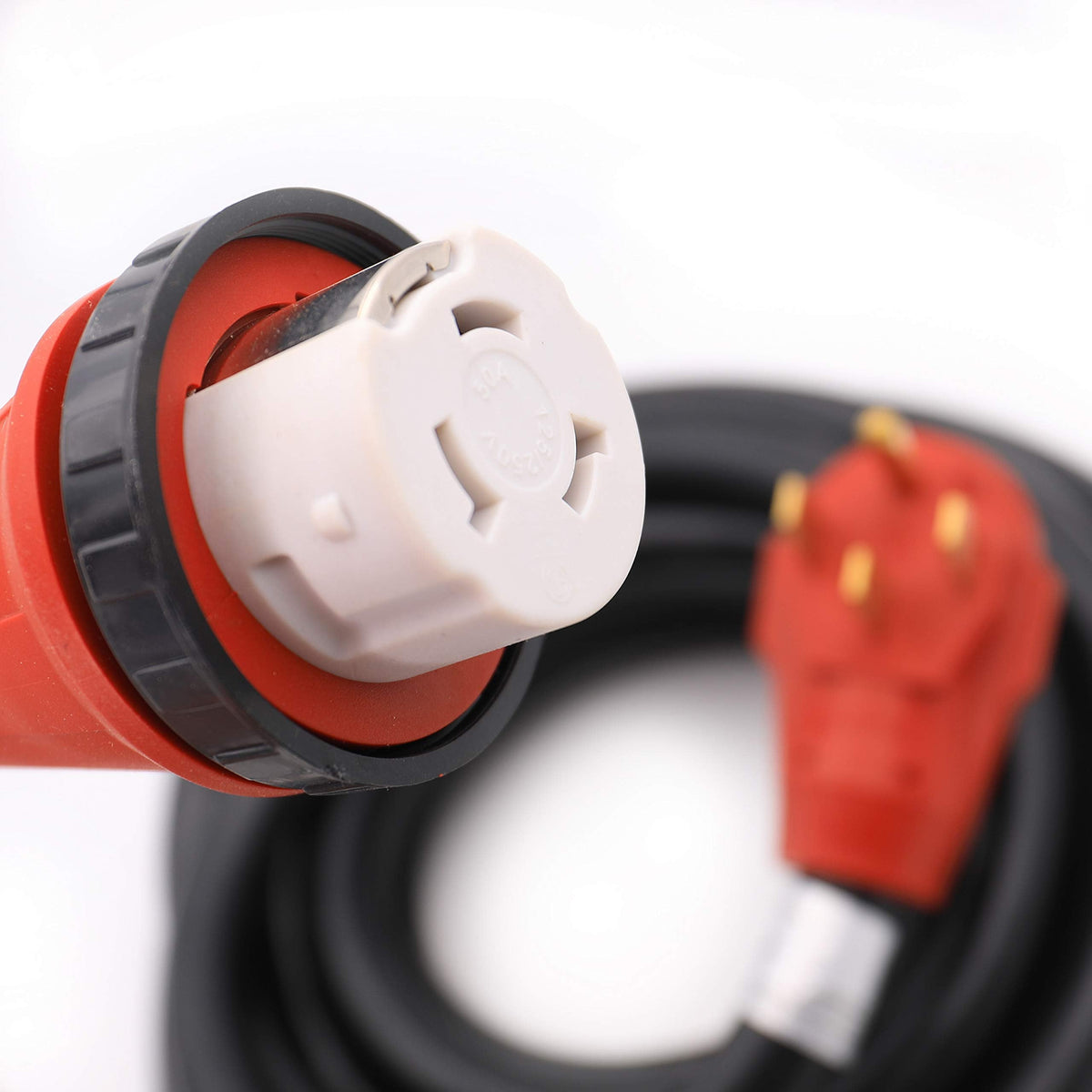 VALTERRA LLC A10-5025EH Valterra  Mighty Cord RV 50-Amp Extension Cord, 25 ft., Red - view 10