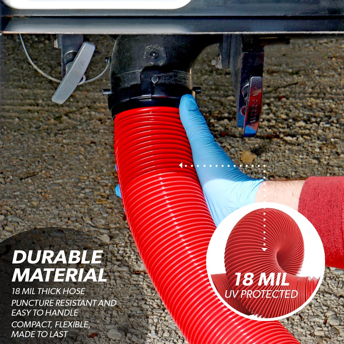 VALTERRA LLC D040113 Valterra D04-0113 EZ Coupler 10' RV Extension Hose, Red - view 5