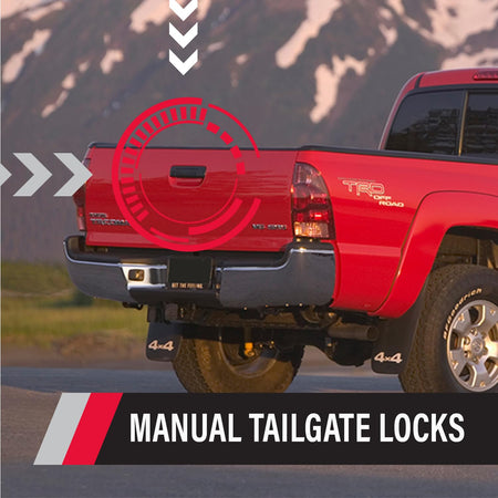 Pop & Lock Pop & Lock PL5400 Black Manual Tailgate Lock with Bolt Codeable Technology for Toyota Tacoma - Outdoor Depot