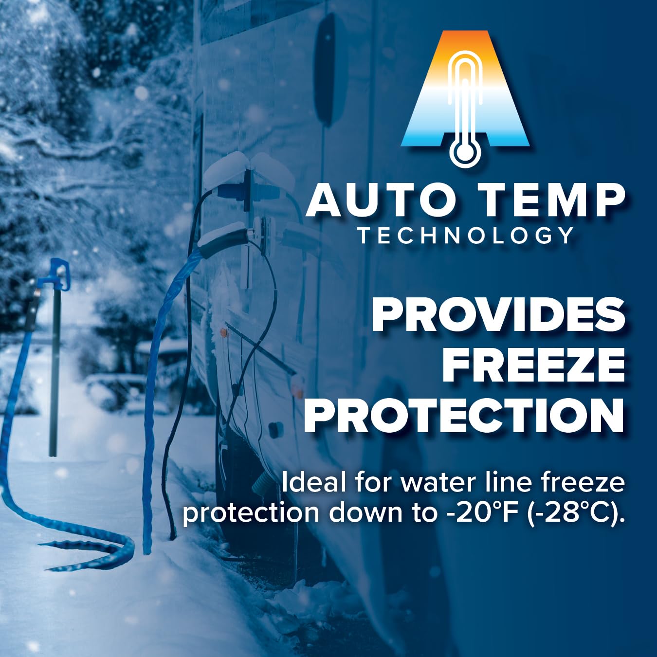 Camco Camco 12-Ft Heated Water Hose for RV - Water Line Freeze Protection Down to -20°F/-28°C - Features - Outdoor Depot