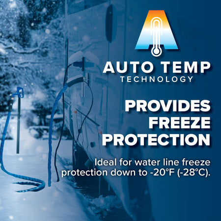 Camco Camco 25-Ft Heated Water Hose for RV - Water Line Freeze Protection Down to -20°F/-28°C - Features - Outdoor Depot