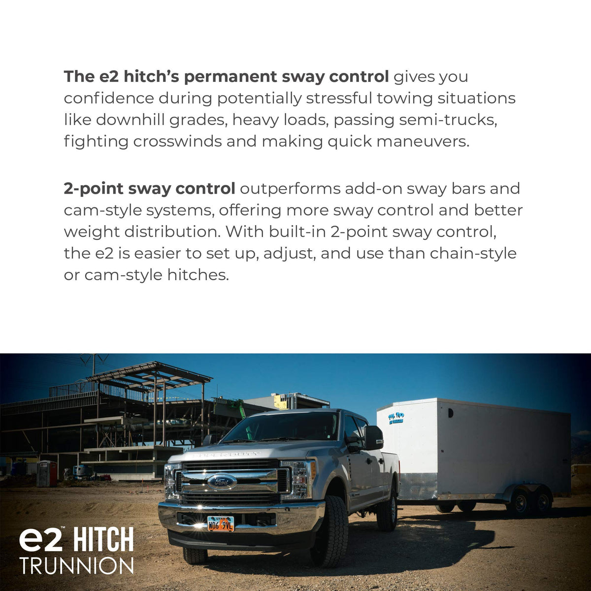 Fastway Fastway e2 2-Point Sway Control Trunnion Hitch, 92-00-0600, 6,000 Lbs Trailer Weight Rating, 600 Lbs - Outdoor Depot