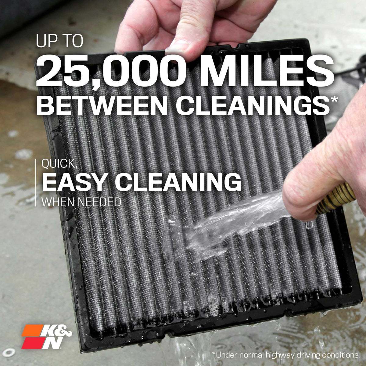 K&N K&N LIFETIME Cabin Air Filter: Premium, Washable, Clean Air for your Cabin: Compatible with 1999-2023 - Outdoor Depot