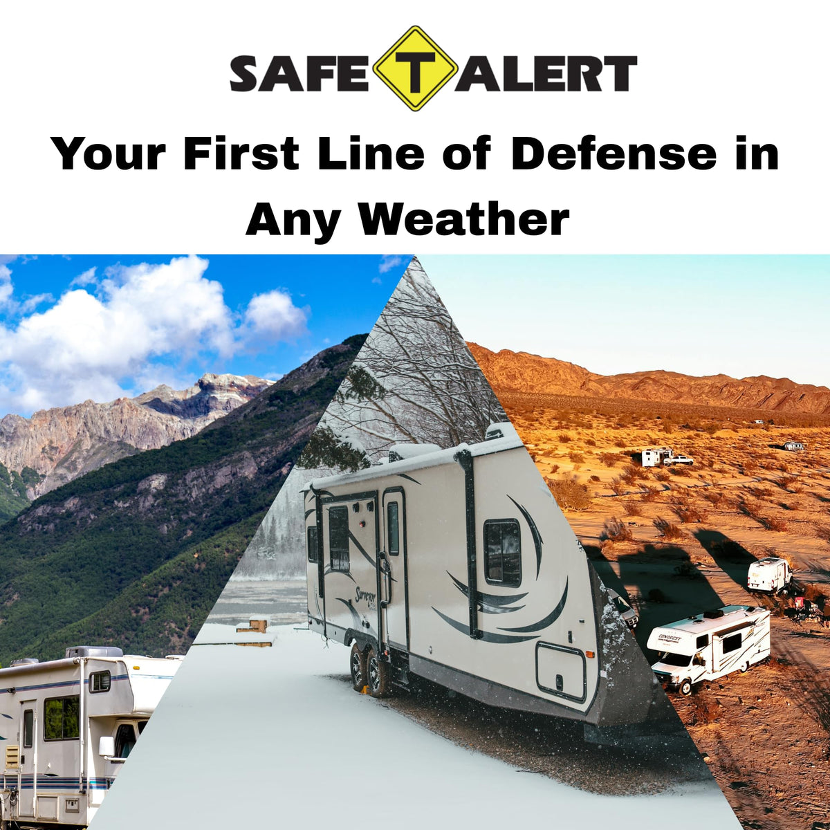 Safe T Alert Safe T Alert - Mini Dual LP/CO Alarm - Flush Mount Black - 25-742-BL - Outdoor Depot