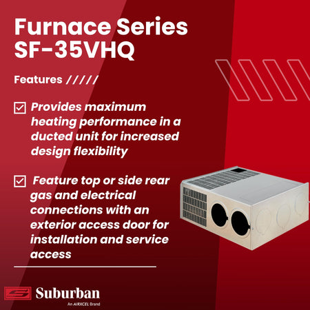 Suburban Suburban SF Series Ducted Low Profile Furnace SF-42VHQ 42,000 BTU/h LP Gas Furnace Model 2592A - Outdoor Depot