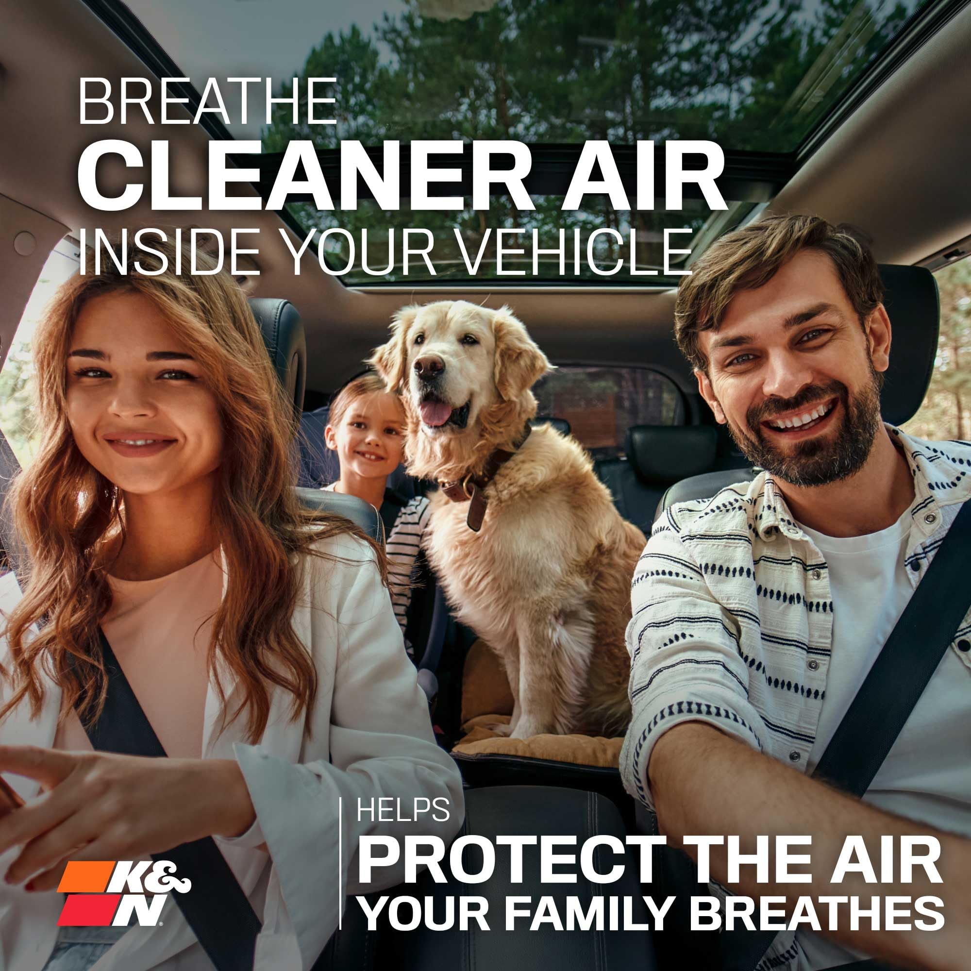 K&N K&N LIFETIME Cabin Air Filter: Premium, Washable, Clean Air for your Cabin: Compatible with 2014-2025 - Outdoor Depot