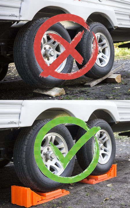 Tri-Lynx Tri-Lynx Lynx Levelers RV/Trailer/Motorhome/Vanlife interlocking Leveling Blocks with Nylon Storage - Outdoor Depot