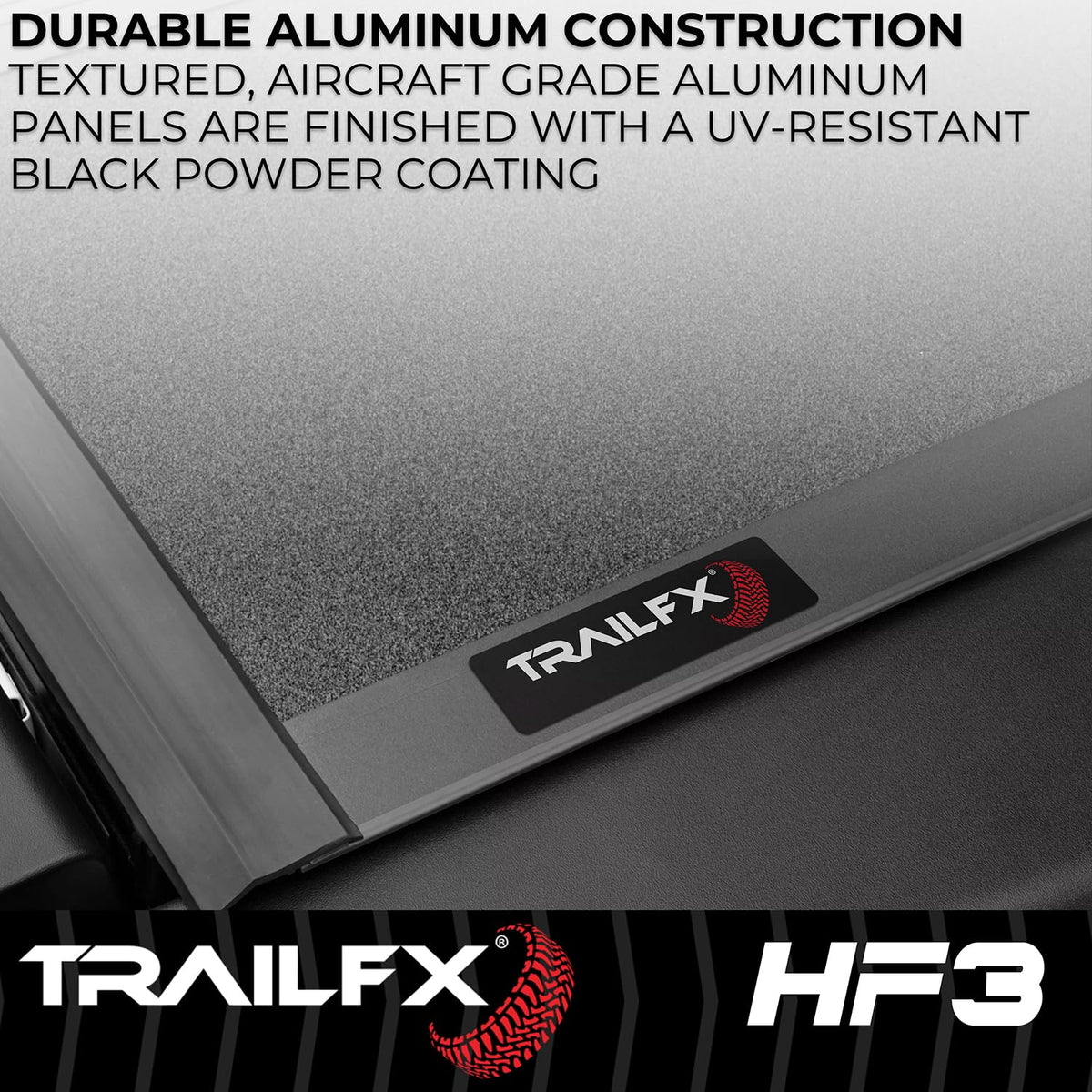 Trailfx TrailFX Hard Tri-Fold Truck Bed Tonneau Cover Fits 2019-2025 Ram 1500 5.7 Foot Bed No RamBox Gloss - Outdoor Depot