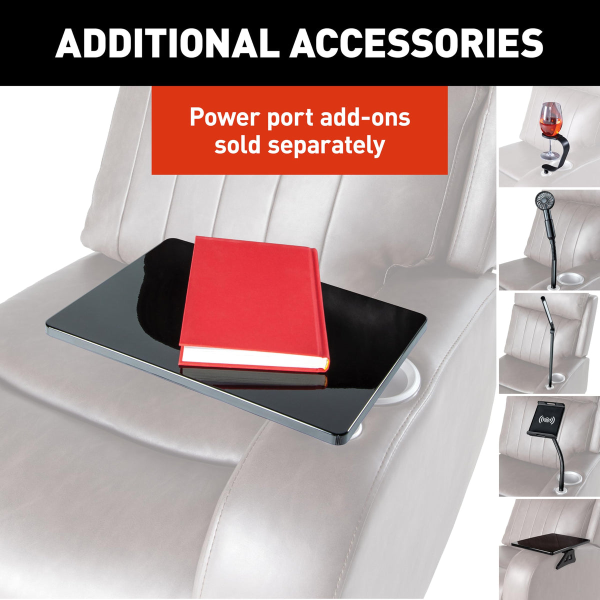 THOMAS PAYNE THOMAS PAYNE Signature Seismic Series McCoy RV Theater Seating Left Arm Recliner with Power - Outdoor Depot