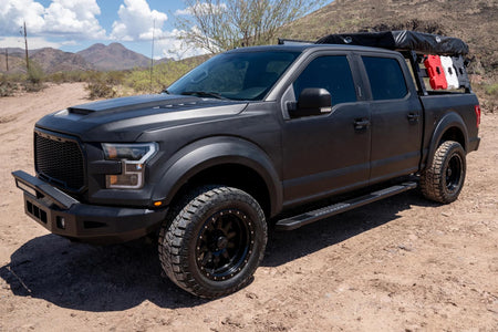Raptor Series Raptor Series Running Boards Steps 6in OEM Style Black Aluminum Compatible with Classic Body - Outdoor Depot