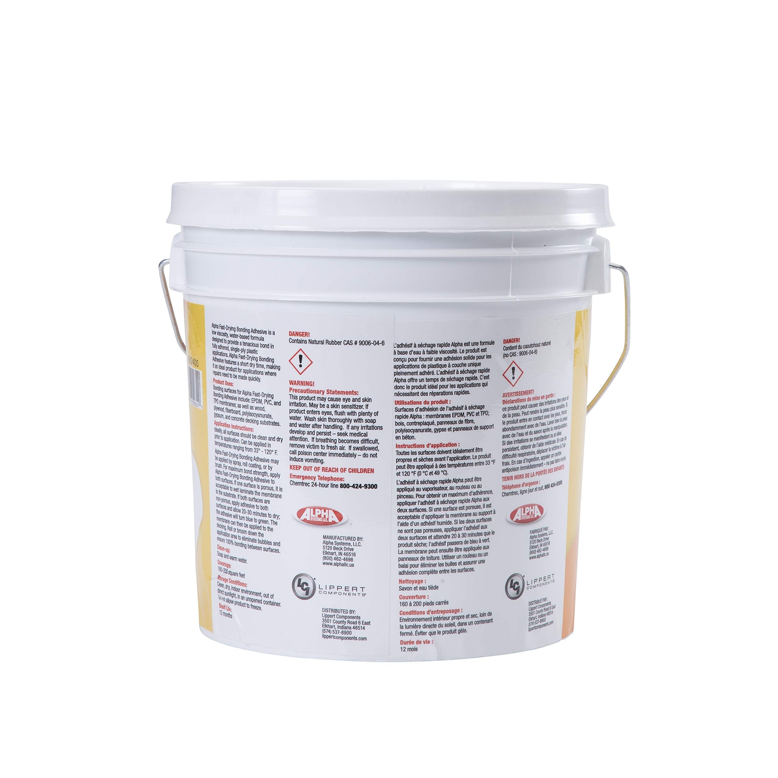 LIPPERT COMP 862400 8019 Water-Based Bonding Adhesive for Roofs on 5th Wheel RVs, Trave... - view 5