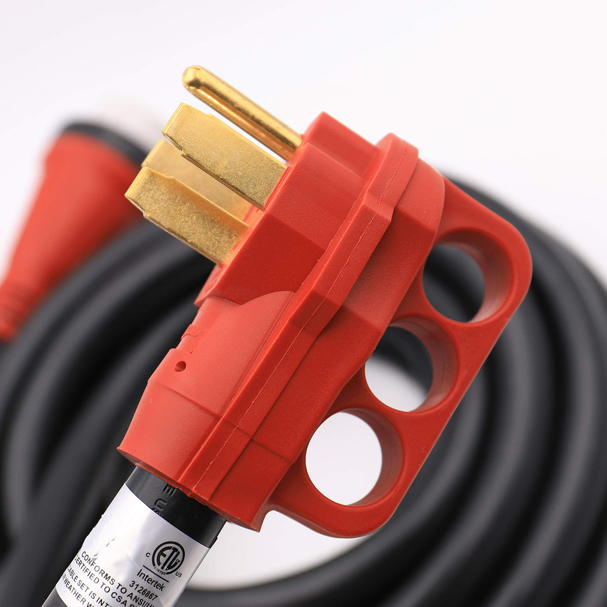 VALTERRA LLC A10-5025EH Valterra  Mighty Cord RV 50-Amp Extension Cord, 25 ft., Red - view 8