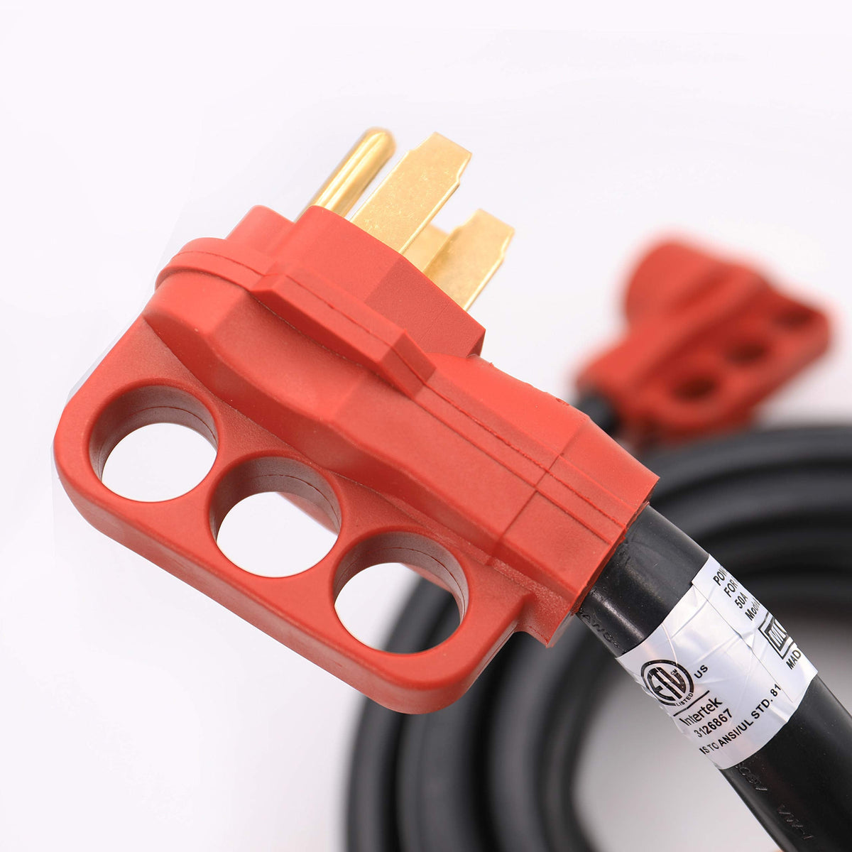 VALTERRA LLC A10-5025ED Valterra  Mighty Cord RV 50-Amp Detachable Power Cord, 25 ft., Red - view 8