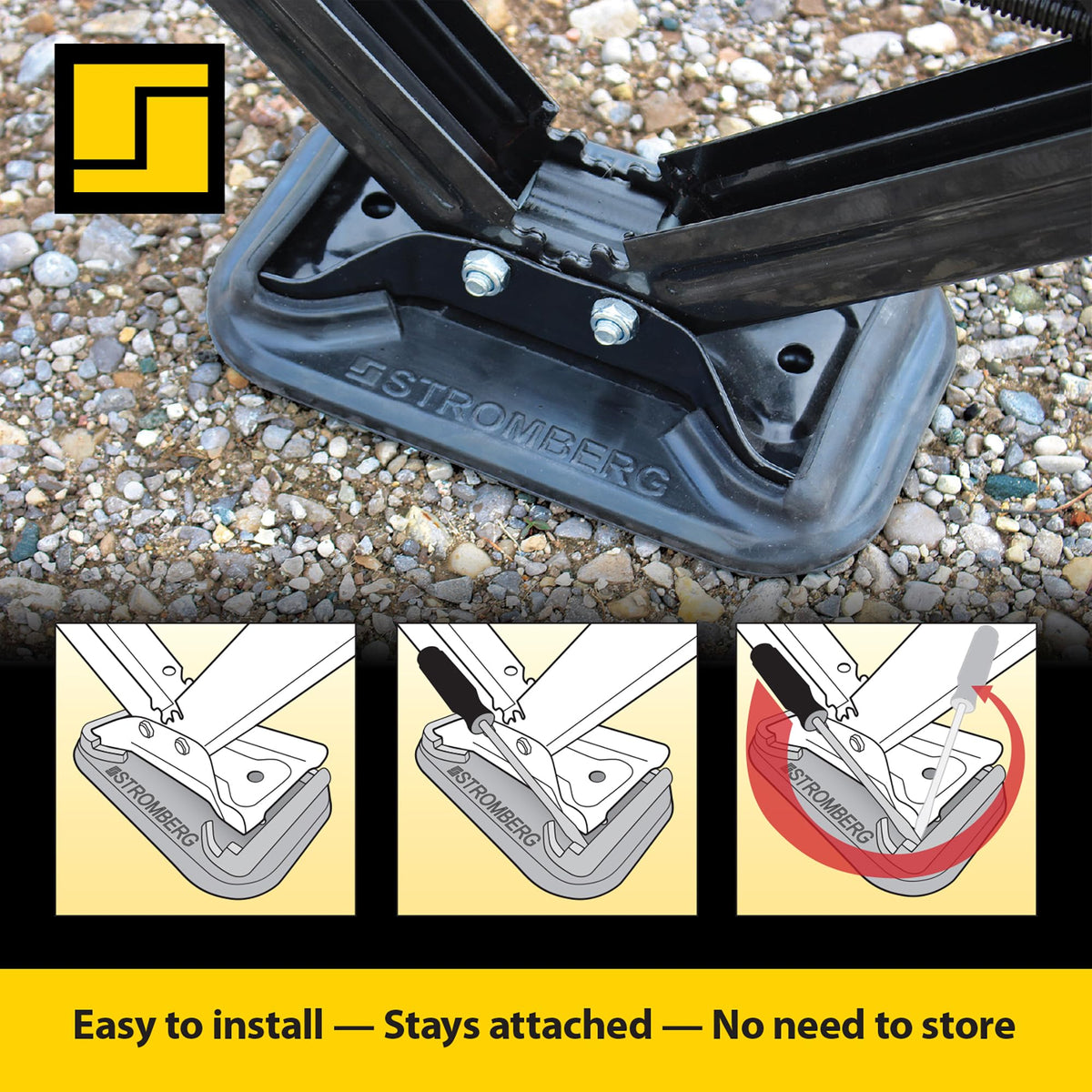 STROMBER JBP-SJSC.2 g Carlson RV Jack Pads – 2-Pack Scissor Jack Shoe for Trailer, Leve... - view 11