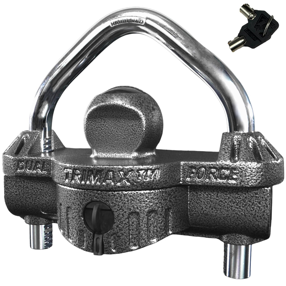Trimax Trimax - UMAX 50D - Trailer Lock for Hitch, Dual Purpose Transforms to U Lock - Trailer Hitch Lock - Outdoor Depot