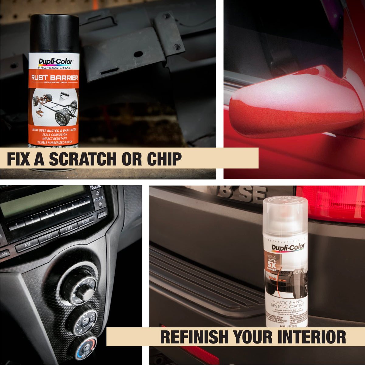 Dupli-Color Dupli-Color DE1634 Engine Enamel Spray Paint with Ceramic - GM/Chrysler Low Gloss Black - 12 oz - Outdoor Depot