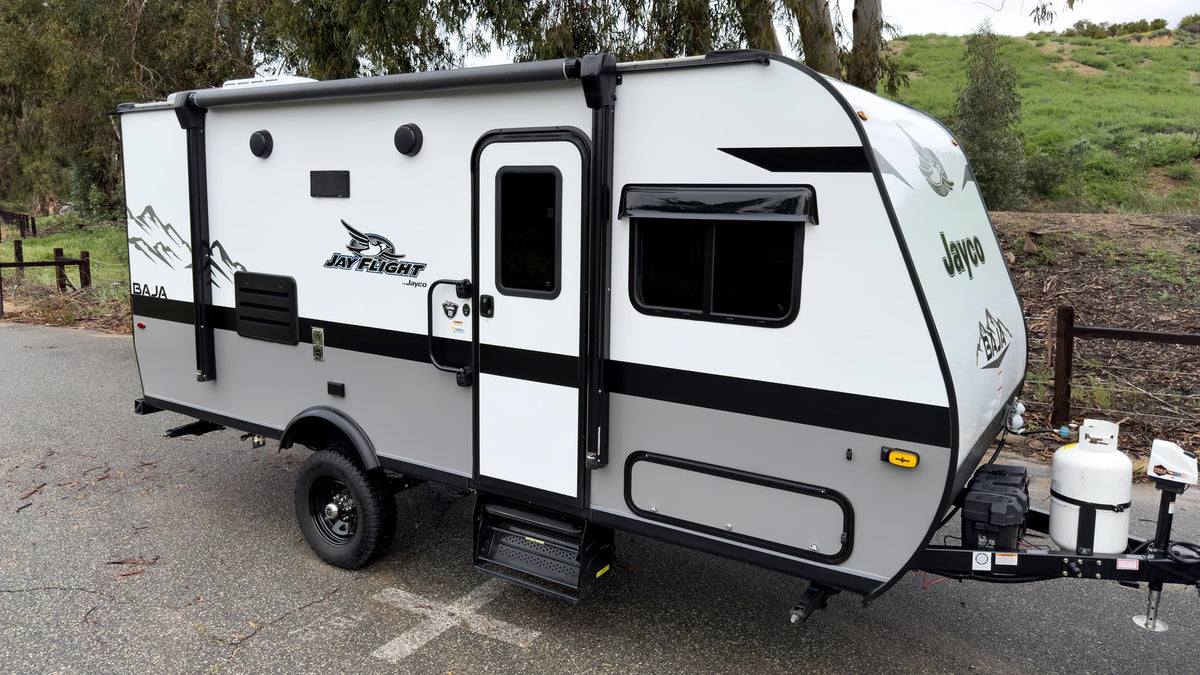 GT Styling RainBlade RV Window Deflector and Sun Visor (Fits 36-42 inch Wide Window) Smoke - Outdoor Depot