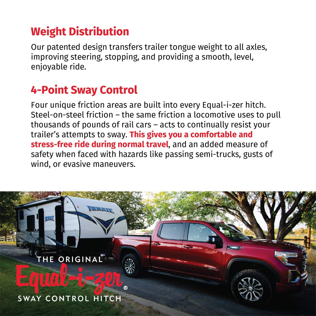 Equal-i-zer Equal-i-zer 4-point Sway Control Hitch, 90-00-1400, 14,000 Lbs Trailer Weight Rating, 1,400 Lbs - Outdoor Depot